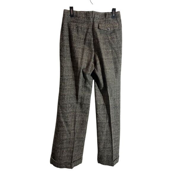 IRENE VAN RYB Wool Plaid Tapered Slim Pants Womens Size 42 (US L) Gray - Picture 2 of 8